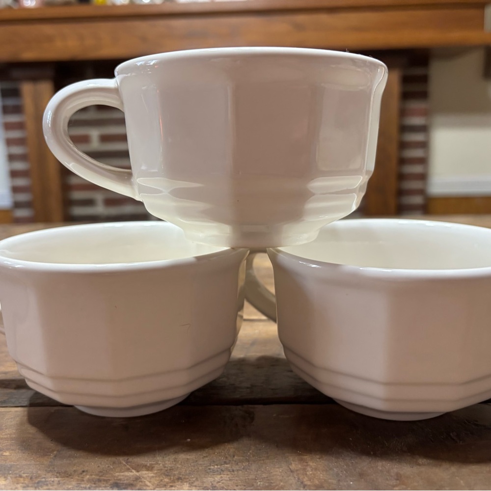 Elegant White Ceramic Coffee Cups